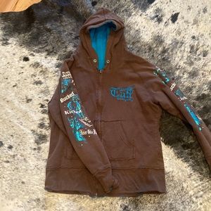 Cowgirl Tuff reversible zip hoodie